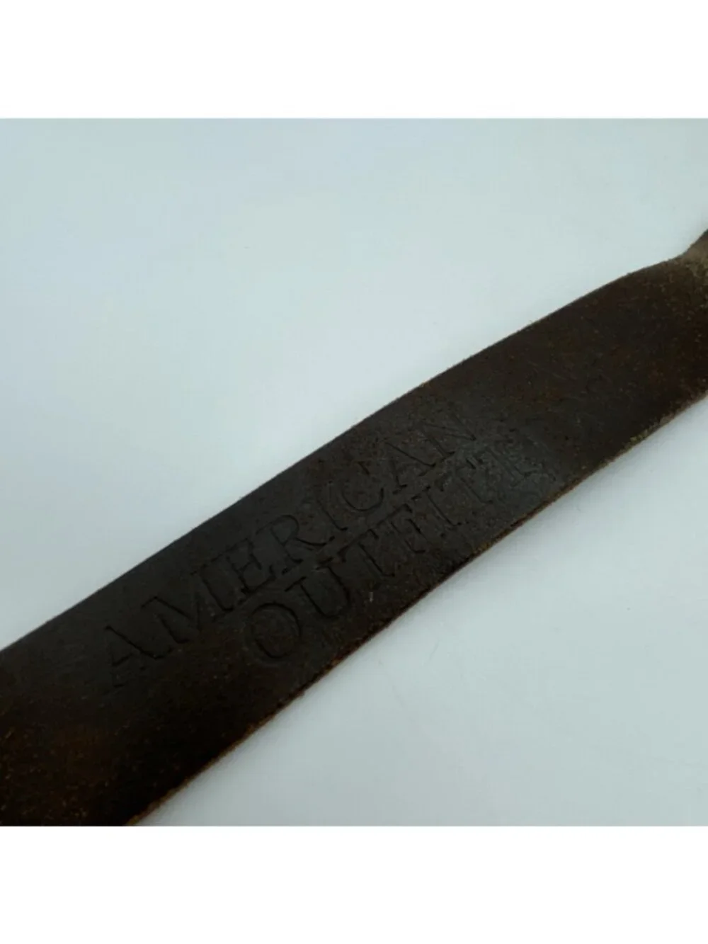 American Eagle Brown Genuine Leather Belt Size 32 Casual  1 3/8